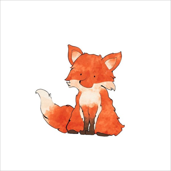 Лисичка детский арт