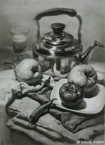 Натюрморты карандашом Юрий Кушевский