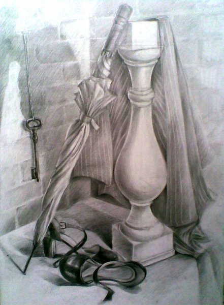 Постановка из предметов интерьера