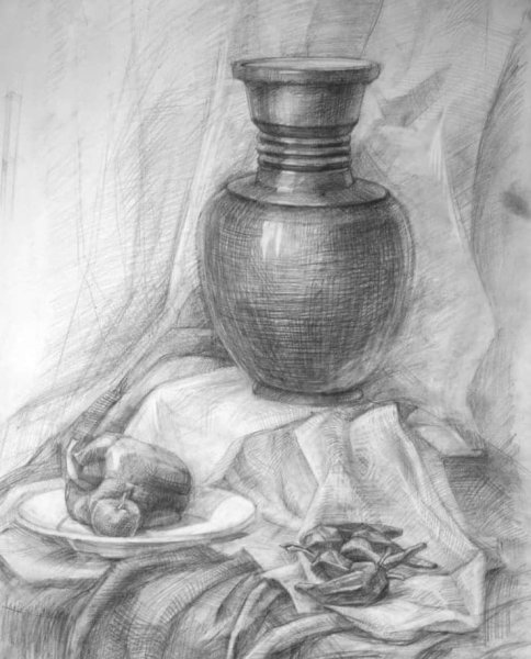 Натюрморт карандашом