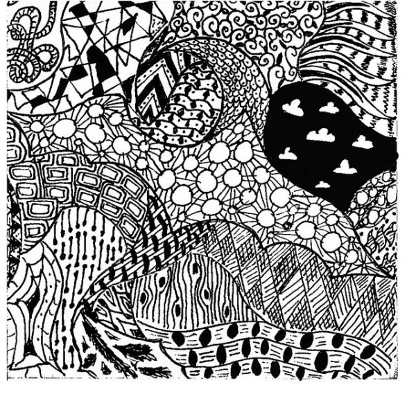 Узоры гелевой ручкой