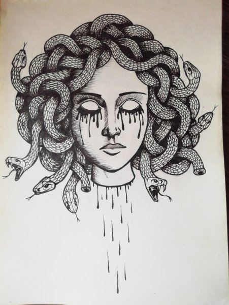 Русалка и медуза Горгона