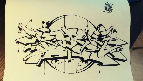 Граффити карандашом