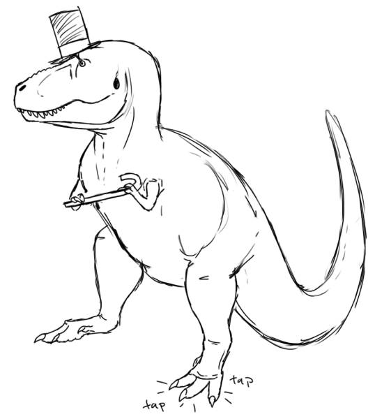 Рисование динозавров