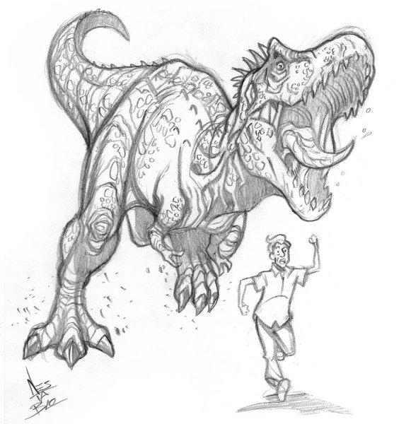 Динозавр эскиз