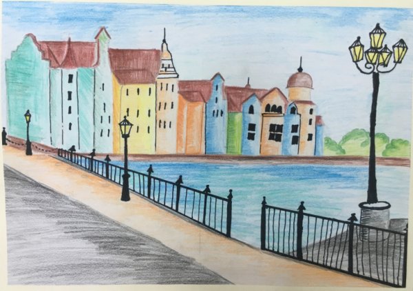 Городской пейзаж детский