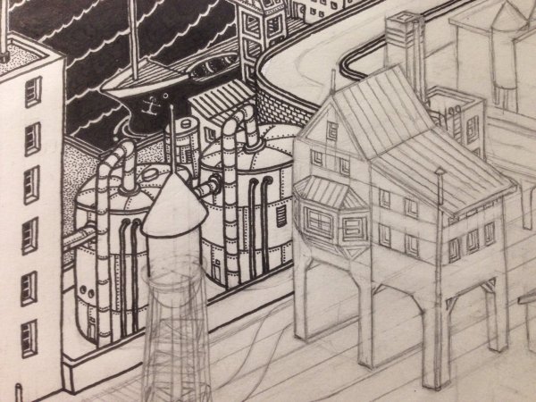 Город для рисования