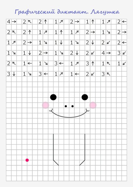 Нарисуй по стрелочкам