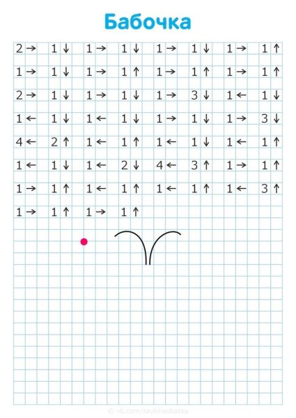 Графический диктант Жук