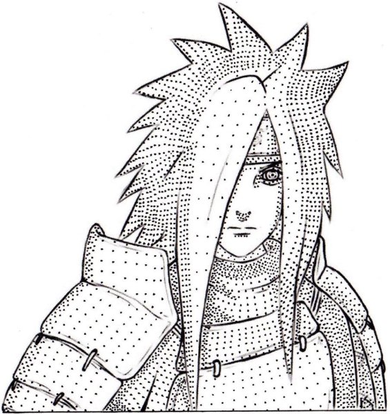 Шукаку Наруто карандашом