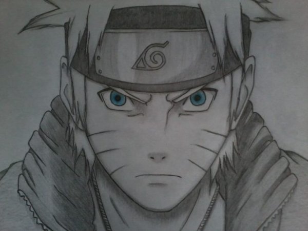 Нарисовать портрет Наруто