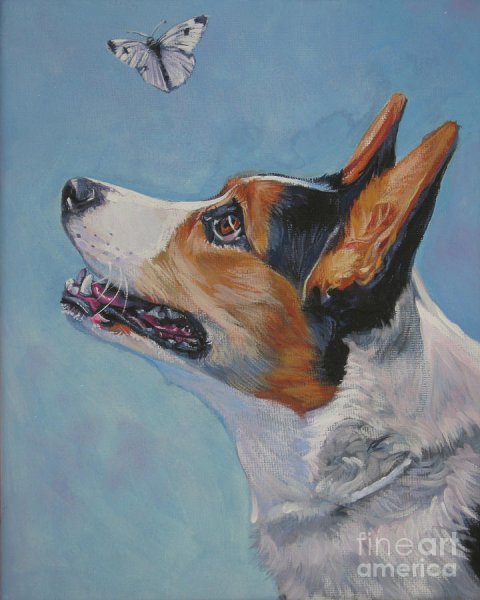 Картины собак вельш корги