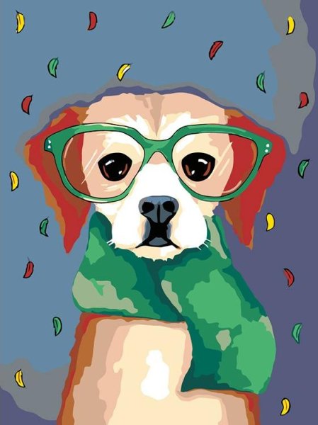 Картины по номерам собачки