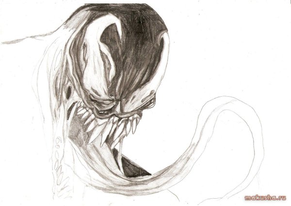 Поэтапное рисование Венома