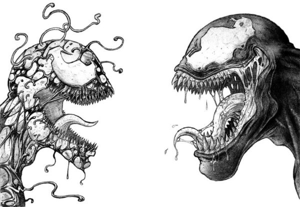 Эскиз Веном и Карнаж