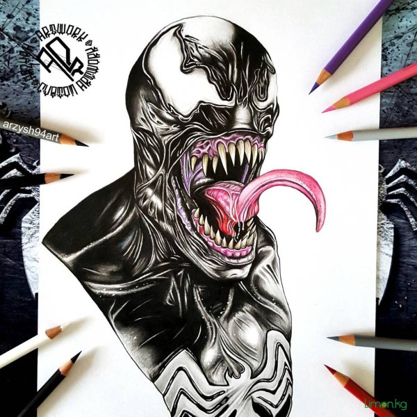 Веном для срисовки