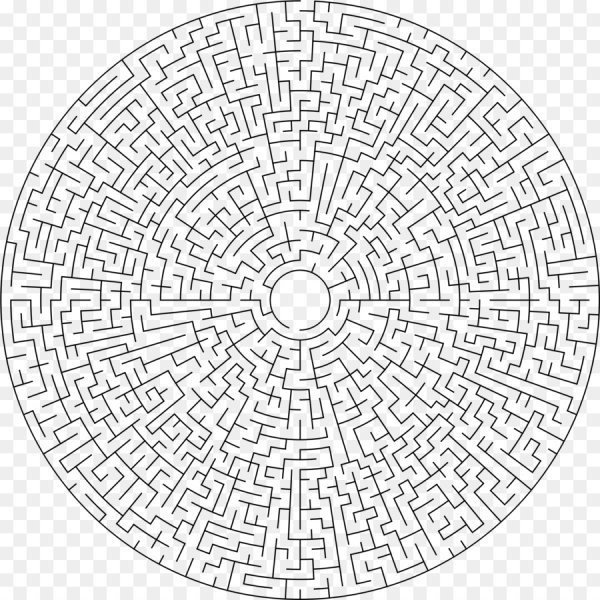 Лабиринт круглый сложный