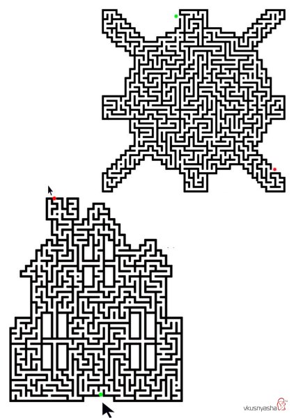 Лабиринт сложный