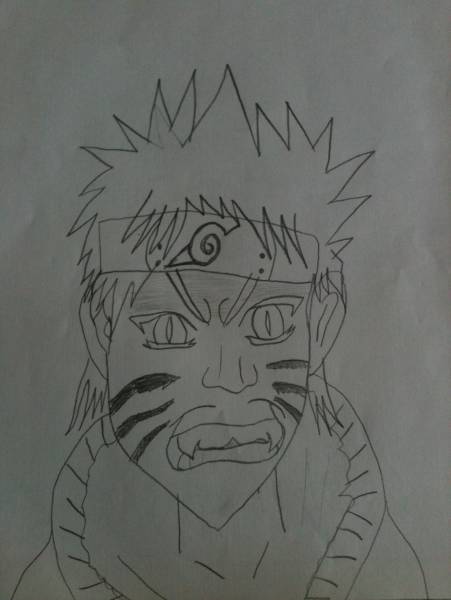 Наруто Узумаки легкий арт
