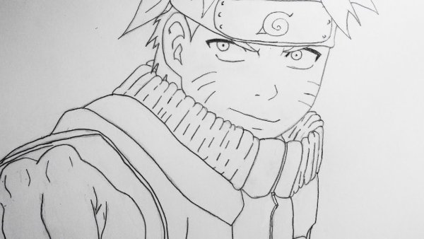 Наруто и Саске для срисовки