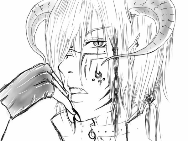 Разукрашки аниме мальчики