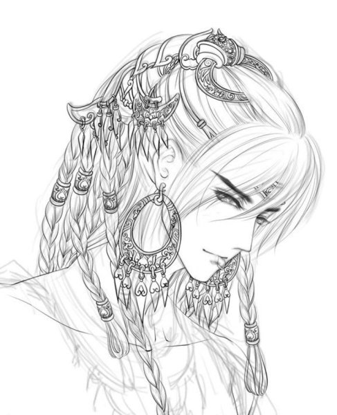 Аниме раскраска парни