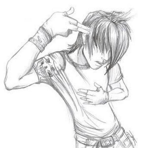 Аниме раскраска парни