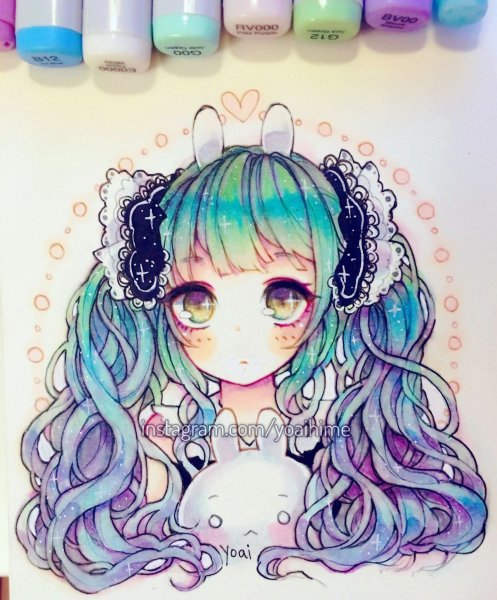 Аниме фломастерами