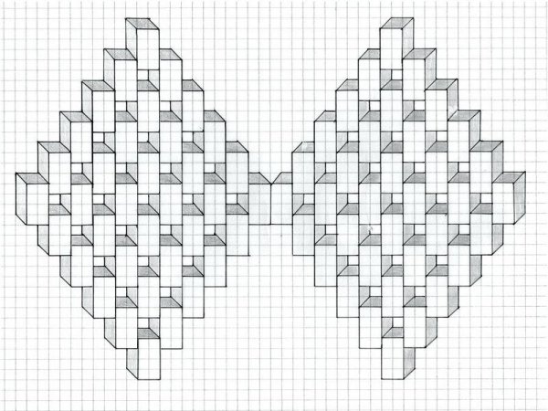 Узоры по клеточкам в тетради