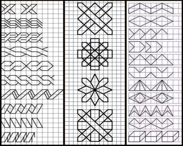 Узоры по клеточкам