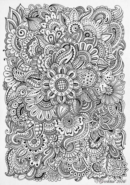 Зиффлин Мания ботаника раскраска