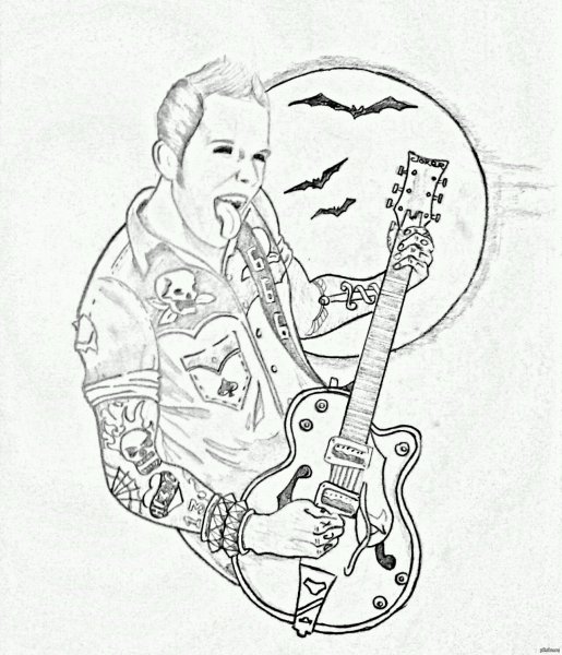 Рок рисунки карандашом