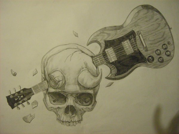 Гитара рисунок