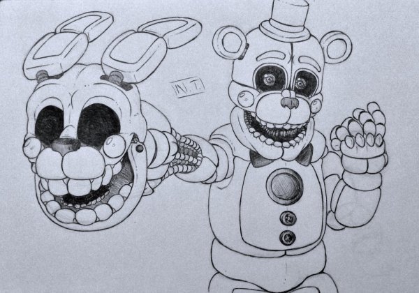Фредди ФНАФ 1 рисунок