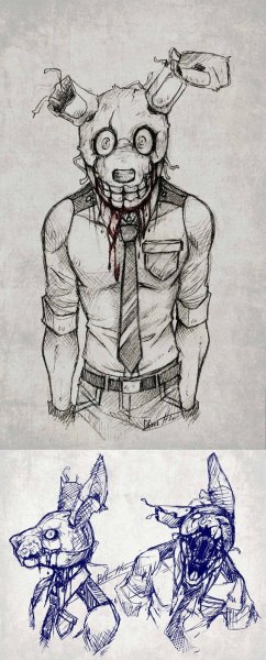 Наброски АНИМАТРОНИКОВ