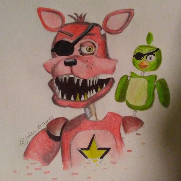 Рокстар Фокси для срисовки