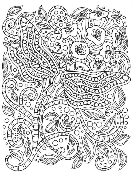 Раскраски очень сложные и красивые