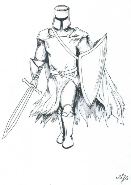 Рыцарь иллюстрация