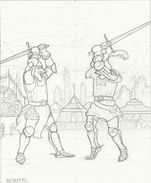 Витраж рыцарь