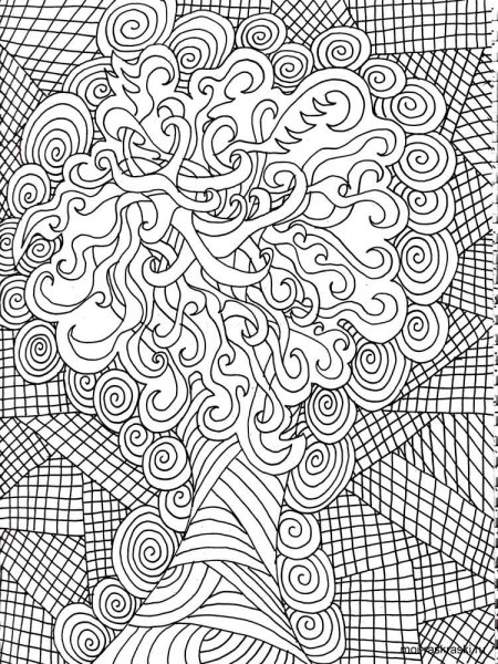 Раскраски сложные