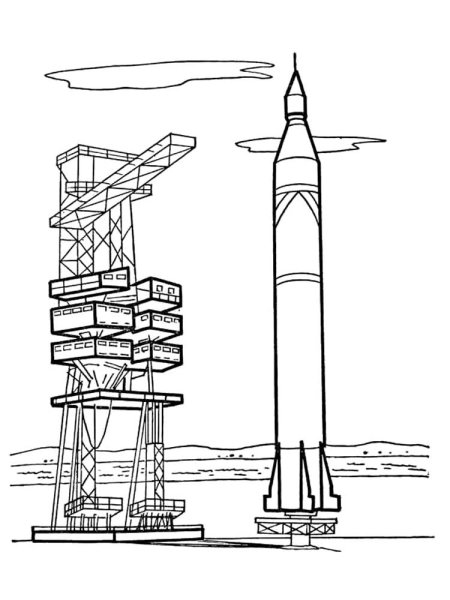 Рисование Космическая ракета