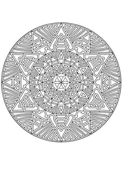 Мандала раскраска