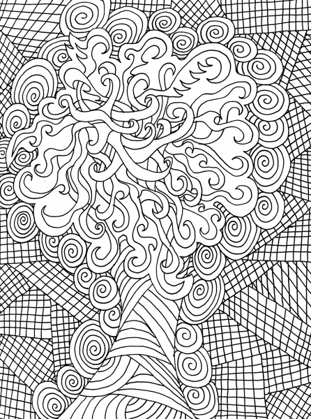 Раскраски сложные узоры