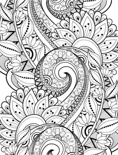 Раскраска антистресс узоры