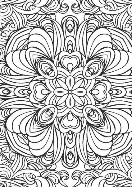 Раскраски сложные узоры