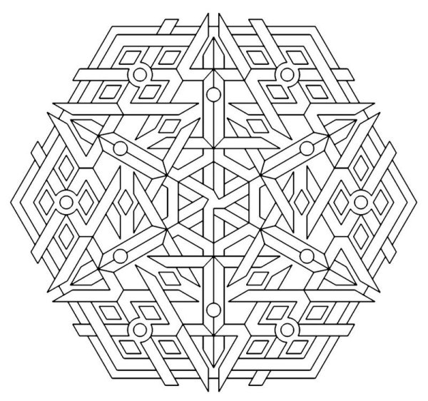 Сложный геометрический орнамент