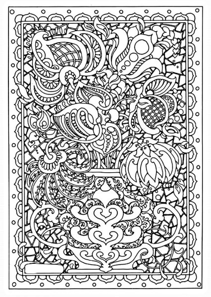 Распечатки сложные узоры