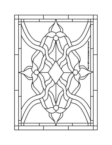Витражи схемы для детей
