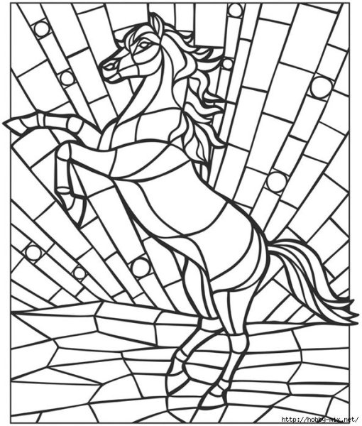 Витраж карандашом