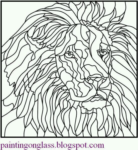 Витраж эскиз сложные